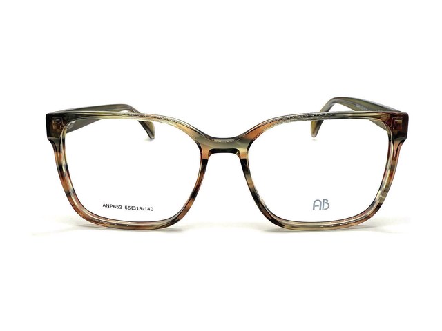 Montura Acetato Jaspeado Verde/Marrón