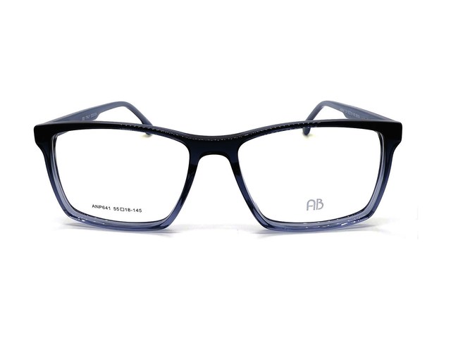 Montura Acetato Negro Transparente