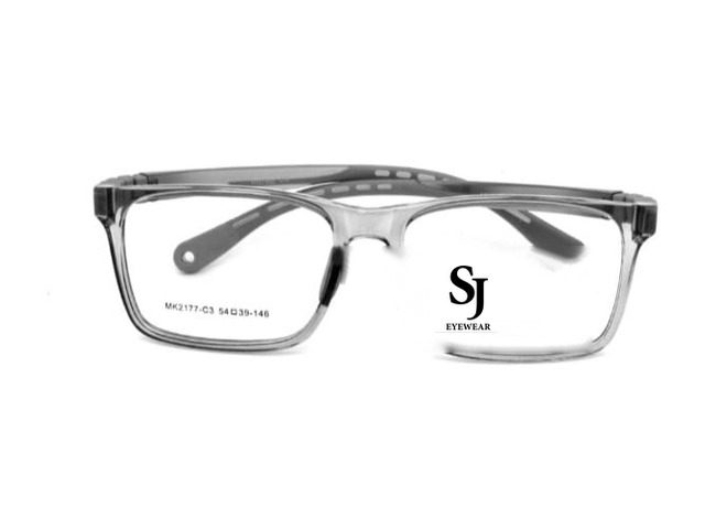 Montura Niños Silicona Gris Transparente